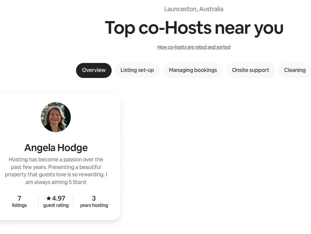 Top co-hosts in Launceston, Australia.