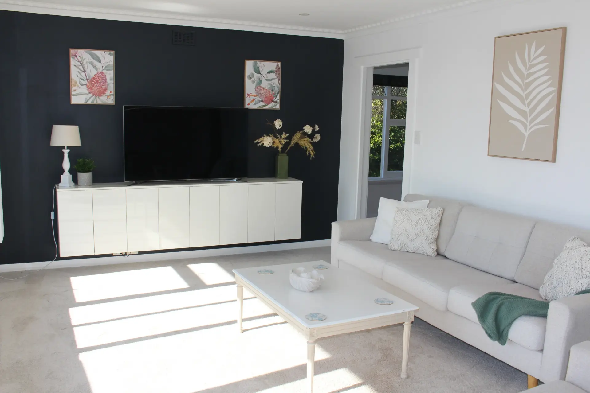 Stylish living room with modern decor